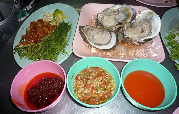 生牡蠣と薬味とタレのセット