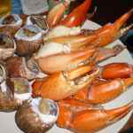 タイではシーフードが豊富でカニ爪と貝が美味い